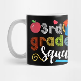 3Rd Grade Squad Third Teacher Student Team Back To School Mug